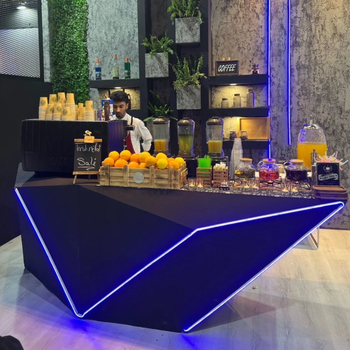 دکور کافی بار نمایشگاهی